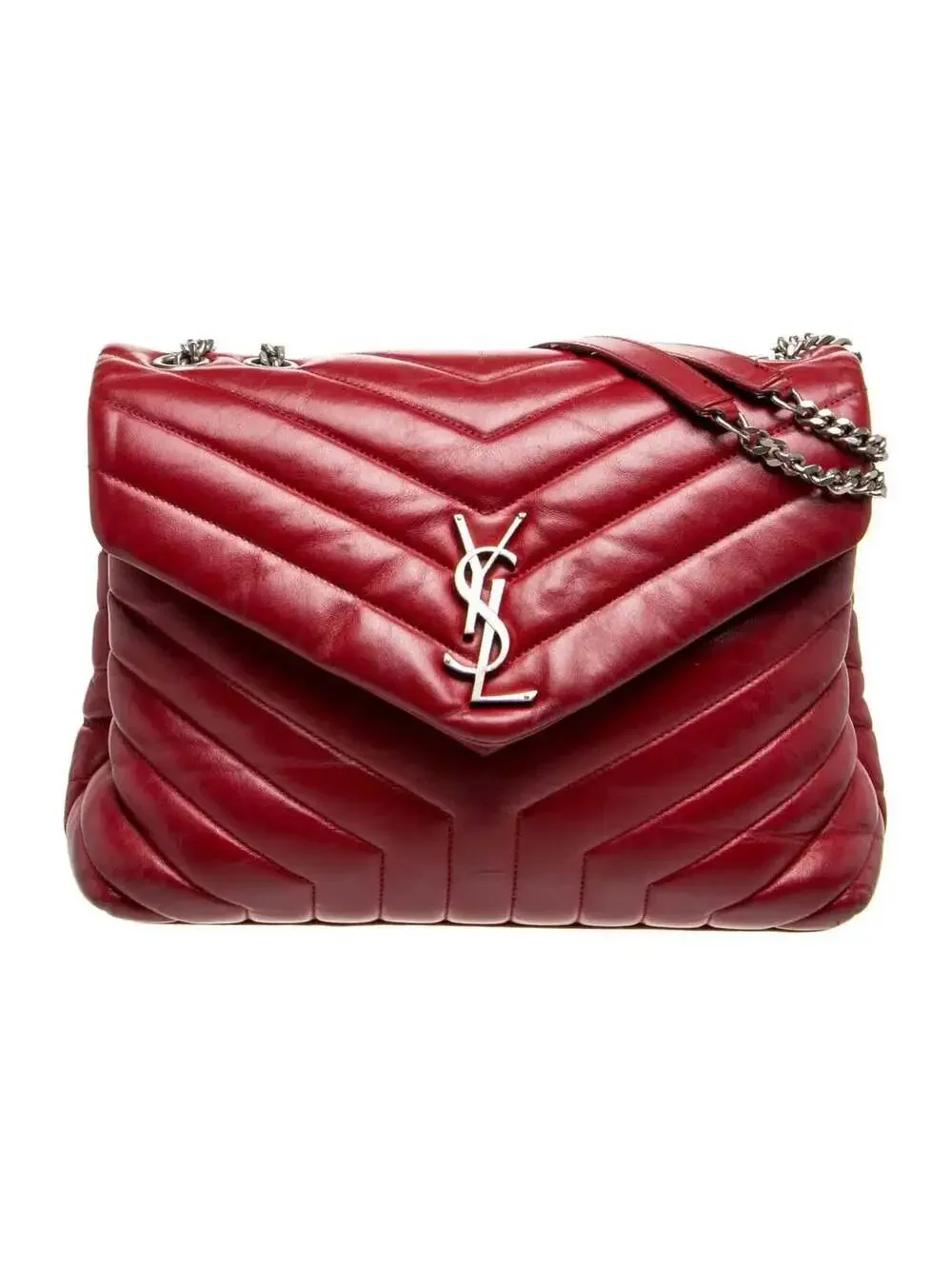 Saint Laurent Calfskin Y Quilted Monogram Medium Loulou